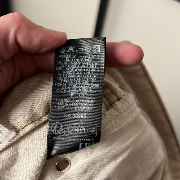 ISABEL MARANT ETOILE Off-White Vendelia Jeans Size 34 (US 24) - Picture 7 of 8